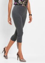 Colanti capri trei sferturi antracit melanj cod9956 - imagine 4