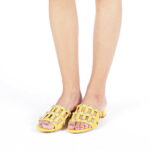 Papuci Aurgintii cu Toc Mic cod003 - imagine 7