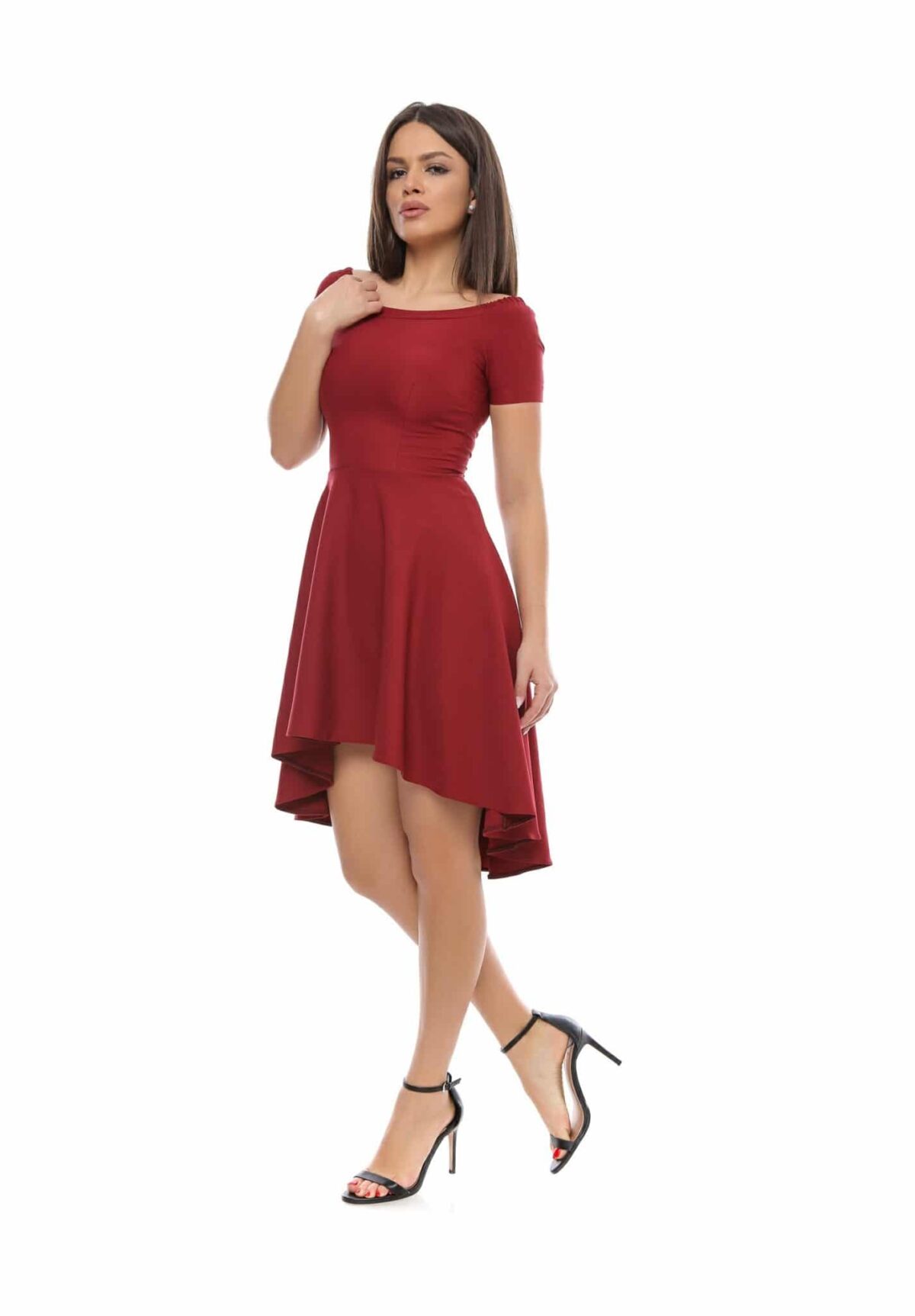 Rochie grena cu trena pentru ocazii