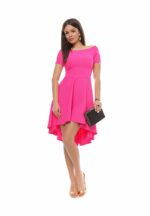 Rochie roz cu trena pentru ocazii big mag