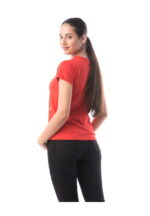 Tricou bumbac rosu CUTE BUT PSYCHO