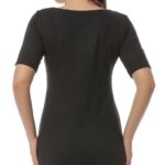 Rochie midi mulata Neagra model clasic