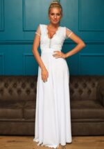 rochie alba ocazii nunta botez bal banchet