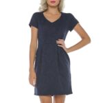 Rochie din jerseu cu imprimeu ieșit în relief