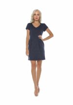 Rochie din jerseu cu imprimeu ieșit în relief cod634 - imagine 2