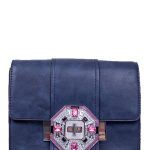 Geanta Dama tip Postas Diamonds Bleumarin