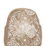 Rucsac Dama cu Broderie Bej