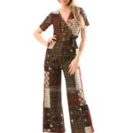 Salopeta Dama Fashion Grena Model Nou cod54122