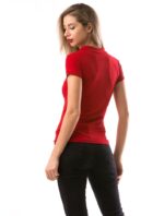 Tricou Dama CrownPolo Grena cod53606 - imagine 3