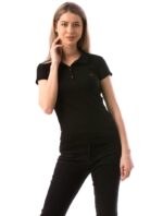 Tricou Negru Polo Dama Model Nou cod58542