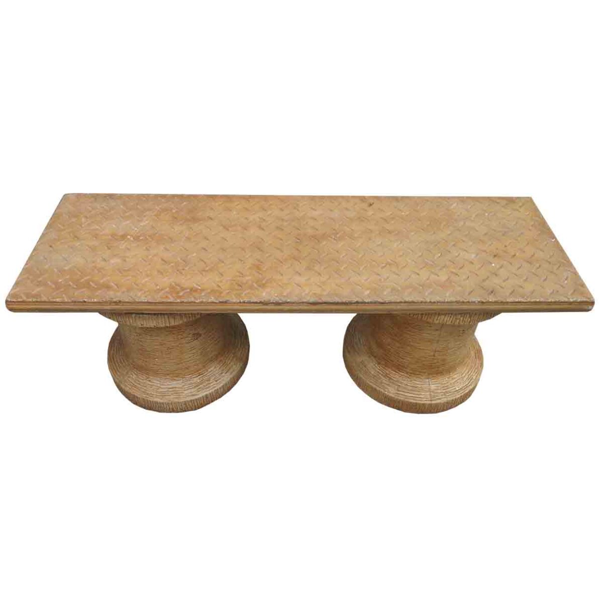 Banca de Gradina fara Spatar din Ciment cod002 - imagine 3