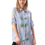 Camasa larga cu Imprimeu Florale cod58523