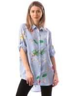 Camasa larga cu Imprimeu Florale cod58523
