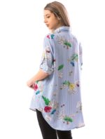 Camasa larga cu Imprimeu Florale cod58523 - imagine 2
