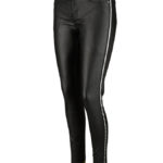 Colanti negrii cu banda argintie cod35609