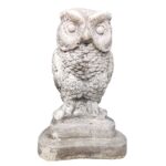 Decoratiune de Gradina Bufnita Gri deschis cod 021