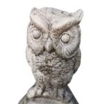 Decoratiune de Gradina Bufnita Gri deschis cod 021 - imagine 2