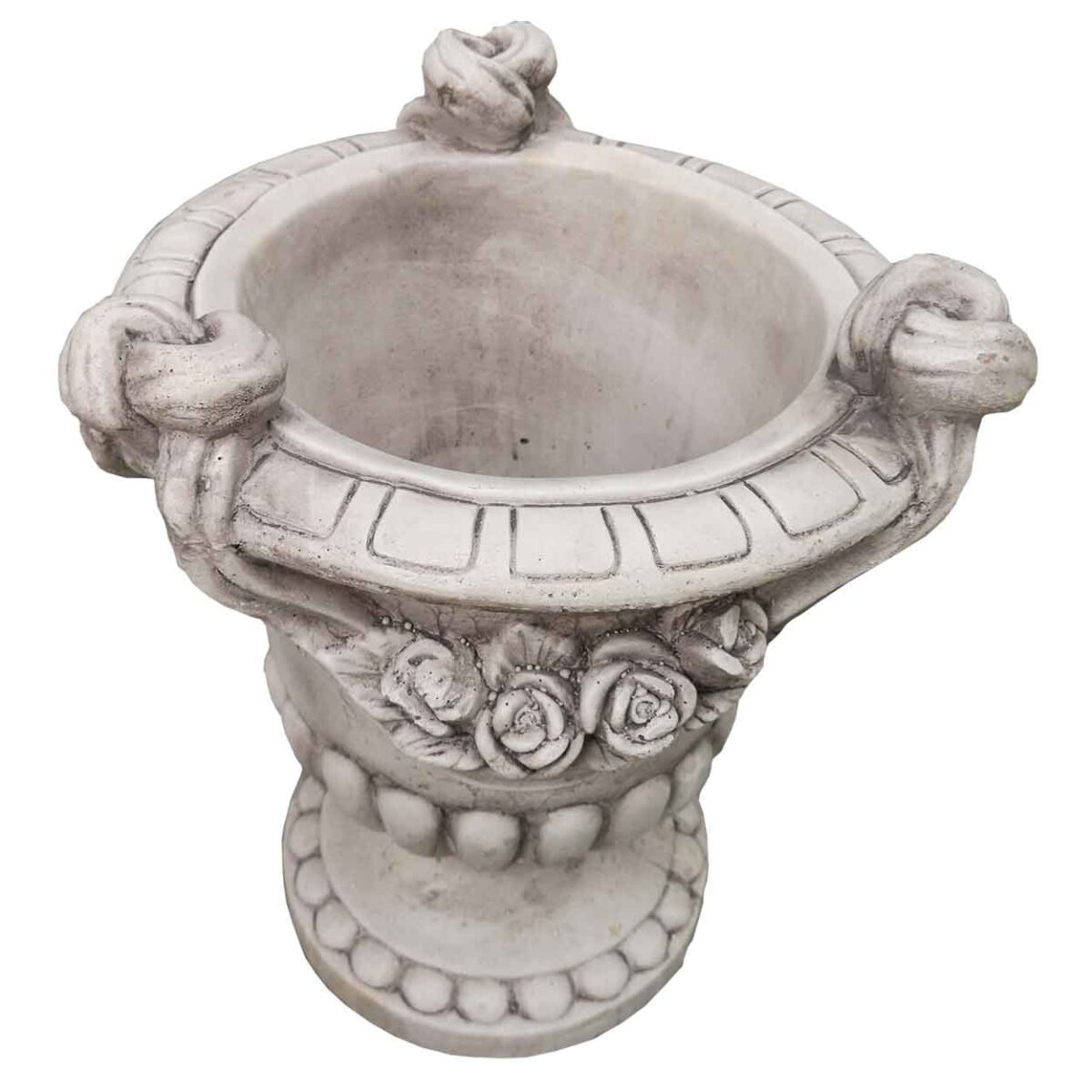 Ghiveci Mare Rotund Flori de Gradina din Ciment cod010a - imagine 3