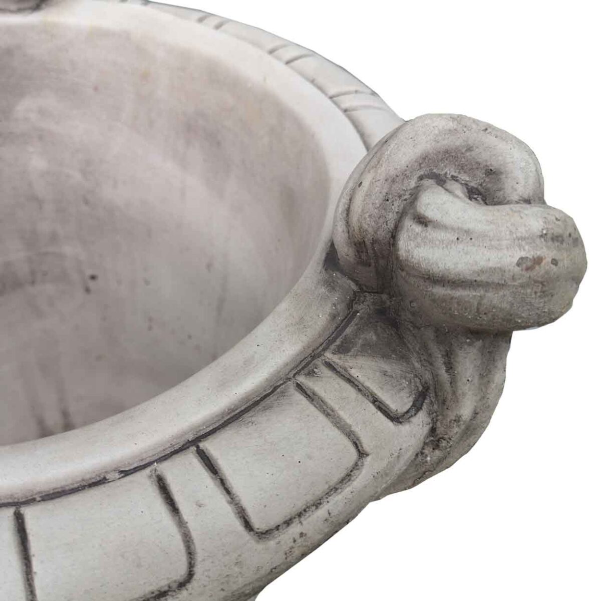 Ghiveci Mare Rotund Flori de Gradina din Ciment cod010a - imagine 2