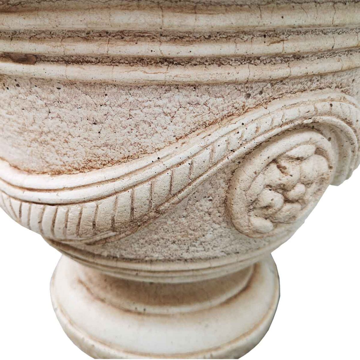 Ghiveci Rotund Flori de Gradina din Ciment cod011 - imagine 2