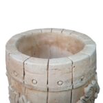 Ghiveci sau Vază de Flori tip butoi de vin Gri inchis cod 014b - imagine 2