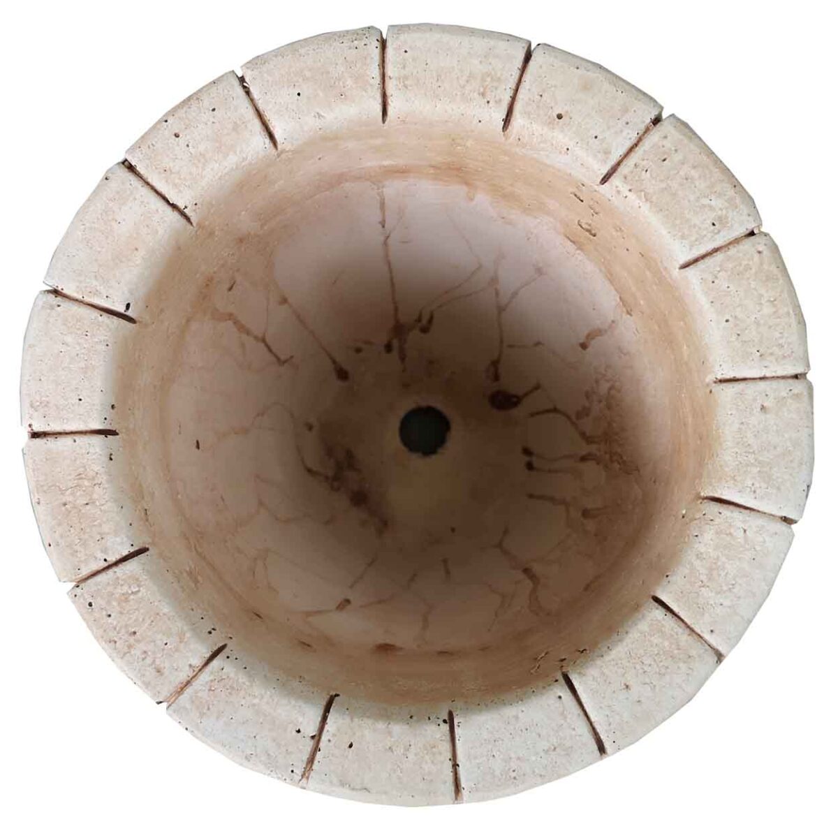 Ghiveci sau Vază de Flori tip butoi de vin Gri inchis cod 014b - imagine 4