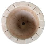 Ghiveci sau Vază de Flori tip butoi de vin Gri inchis cod 014b - imagine 4