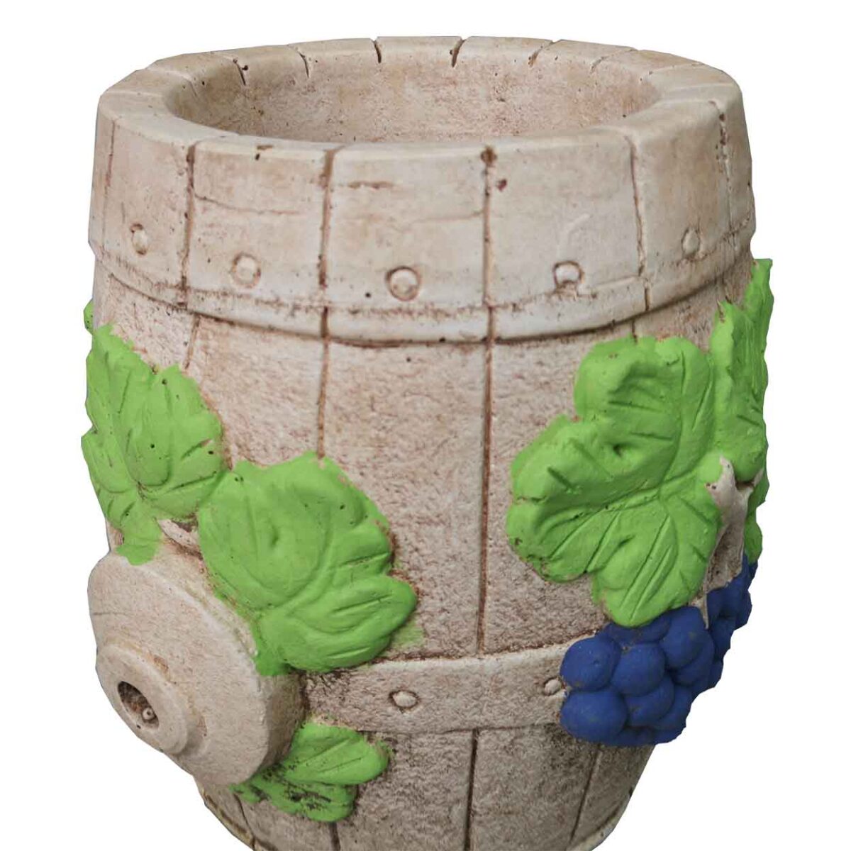 Ghiveci sau Vază de Flori tip butoi de vin Colorat cod 014a - imagine 2