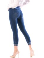 Blugi Model Nou Dama Blue Talie Inalta cod57795 - imagine 3