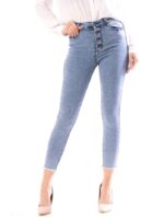 Blugi Model Nou Blue cu Talie Inalta cod57797