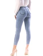 Blugi Model Nou Blue cu Talie Inalta cod57797 - imagine 3