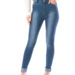 Blugi Bleumarin Dama Intorsi Jos cod58470