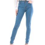 Blugi cu Talie Medie Bleu Dama cod59028