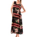 Rochie de Vara lunga Lynies Neagra cod54447