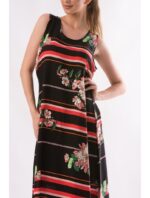 Rochie de Vara lunga Lynies Neagra cod54447 - imagine 2