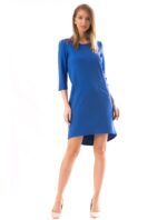 Rochie Eleganta simpla Dama Baggy Albastru cod56229