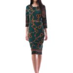 Rochie Eleganta cu decolteu Model Nou Verde cod58910