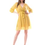 Rochie Dama MiidBly Galbena cod59071