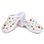 Saboti Medicali cu Interior din Piele Talpa Multicolor