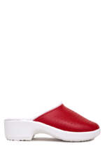 Saboti Medicali cu Interior din Piele Talpa Multicolor Rosu - imagine 4