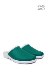 Saboti Medicali marimi Mari din Piele cu GEL SOFT Verde - imagine 2