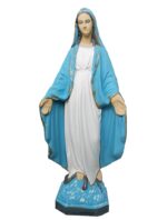 Statueta Fecioara Maria pictata din Ciment Albastru cod 021c - imagine 3