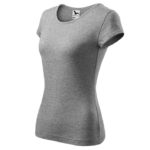 Tricou simplu Bumbac dama Gri Inchis cod12212