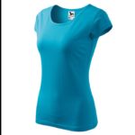 Tricou simplu Bumbac dama Turcoaz cod12244