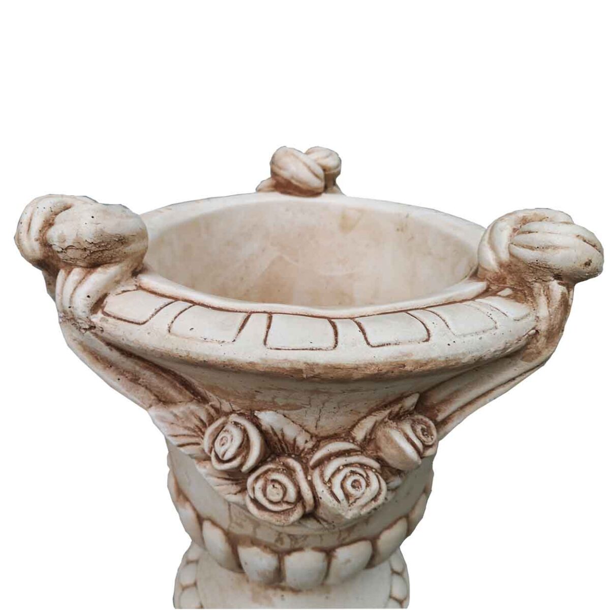 Vaza Mare Rotunda Flori de Gradina din Ciment cod010 - imagine 4