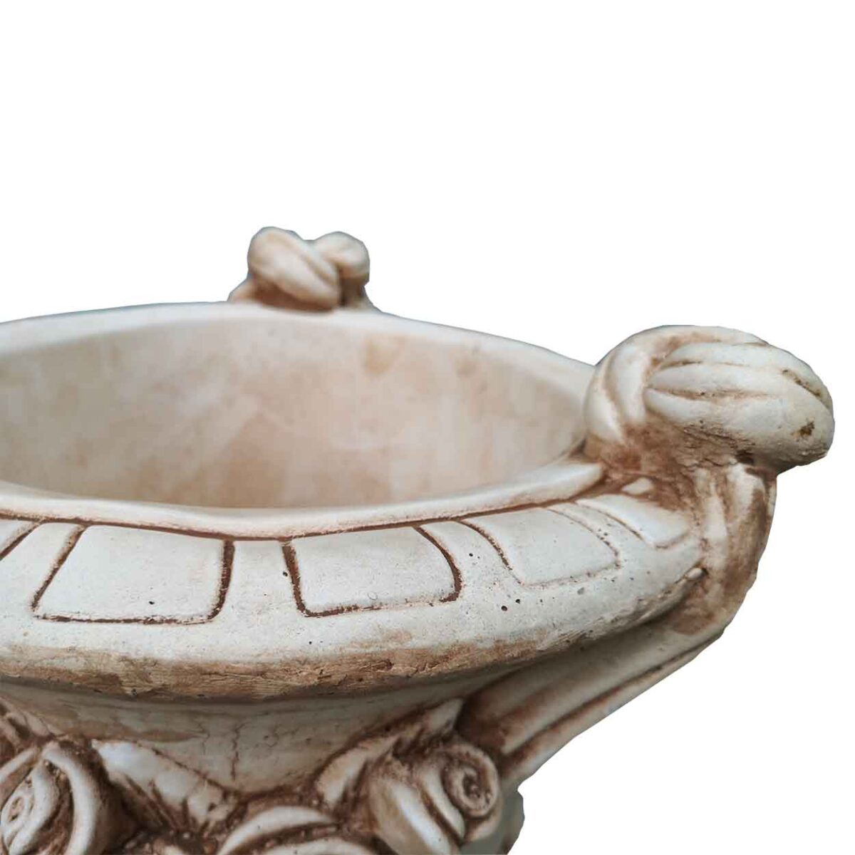 Vaza Mare Rotunda Flori de Gradina din Ciment cod010 - imagine 2