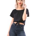 Bluza Dama Bleumarin cu perle albe cod47488