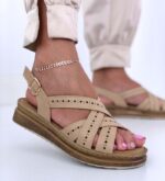 Sandale Elegante Bej Nou cod910-20 - imagine 2