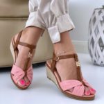 Sandale Dama cu Platforma culoare Roz codBF-4