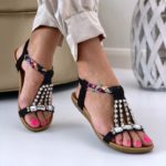 Sandale Elegante cu Perle model Nou codLQ-907